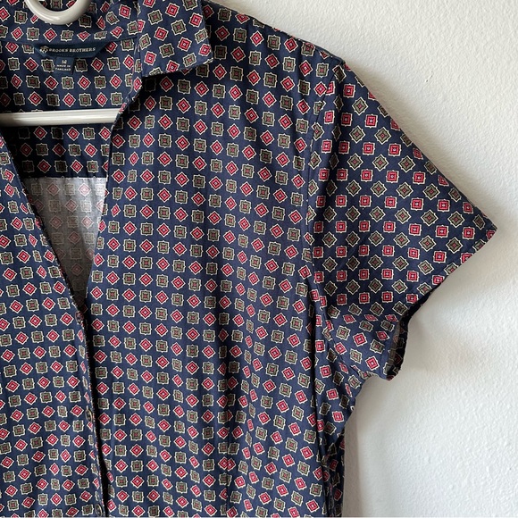 Brooks Brothers// Bris Cotton Short Dress Navy Size 14 - Picture 3 of 14
